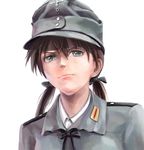  bad_id bad_pixiv_id germany gertrud_barkhorn hat kisetsu military military_hat military_uniform realistic solo strike_witches uniform wehrmacht world_war_ii world_witches_series 