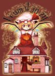  :q bad_id bad_pixiv_id blonde_hair flandre_scarlet hat house itsuki_kuro red_eyes smile solo tongue tongue_out touhou wings 