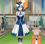  blue_eyes blue_hair dress fairy_tail hat juvia_loxar makarov screenshot tagme 