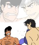  berserk boxing crossover drawfag guts hajime_no_ippo multiple_boys non-web_source takamura_mamoru 