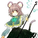  animal_ears grey_hair lowres meeko mouse_ears mouse_tail nazrin red_eyes solo tail touhou 
