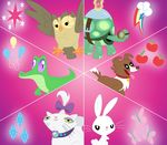  alligator aloysius_(mlp) angel_(mlp) avian bird canine cat cutie_mark dog feline feral friendship_is_magic gradient_background gummy_(mlp) lagomorph mammal my_little_pony opalescence_(mlp) owl owlowiscious_(mlp) porygon2z rabbit reptile scalie simple_background tank_(mlp) tortoise turtle winona_(mlp) 