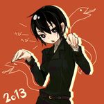  1girl 2013 androgynous animals artist_request black_eyes black_hair kino kino_no_tabi short_hair snake solo tagme 