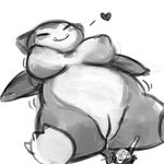  female lumineko nintendo overweight pok&eacute;mon sketch snorlax video_games 