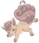  ibui_matsumoto no_humans poke_ball pokemon solo vulpix 