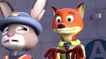  canine disney fox green_eyes judy_hopps lagomorph lmao mammal necktie nick_wilde purple_eyes rabbit shaking shivering zootopia 