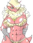  abs anthro avian blaziken clothing female nintendo pok&eacute;mon simple_background swimsuit sya video_games white_background 