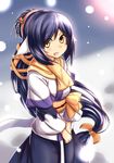  animal_ears blush horokusa_(korai) kuon_(utawareru_mono) long_hair looking_at_viewer smile solo tail utawareru_mono utawareru_mono:_itsuwari_no_kamen yellow_eyes 