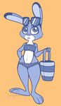  bikini biped clothing disney eyewear judy_hopps lagomorph mammal rabbit snaxattacks sunglasses swimsuit zootopia 