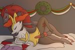  anal anal_penetration balls braixen christmas holidays male male/male nintendo pandashorts penetration penis pok&eacute;mon video_games zoroark 