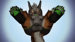  balls bulge claws clothing dragon foot_focus male pawpads paws thick_tail toe_claws tongue underwear 