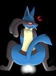  anal anal_penetration anthro blush bone bouncing butt crouching cum dildo drooling fur lucario male male/male mammal nintendo penetration pok&eacute;mon saliva sex_toy video_games xxmidknightxx 