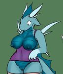 breasts clothed clothing dragon female partially_clothed pussy slinkoboy 