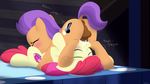  animal_genitalia animal_penis apple_bloom_(mlp) blush butt cum cum_in_mouth cum_inside cutie_mark dtcx97 equine_penis friendship_is_magic mammal my_little_pony oral penis 