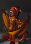  ambiguous_gender dragon human latex_(artist) mammal rubber solo suit transformation 