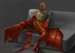  ambiguous_gender dragon human latex_(artist) mammal rubber solo suit transformation 