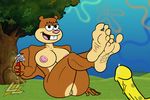  big_breasts breasts butt feet invalid_tag lazzylad nickelodeon penis sandy_cheeks spongebob_squarepants spongebob_squarepants_(character) squirl 