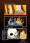  animated_skeleton blood blue_eyes bone chara_(undertale) comic corridor duo english_text hi_res human humor lordzaix mammal not_furry red_eyes sans_(undertale) skeleton sweat text uncomfortable undead undertale video_games white_eyes 