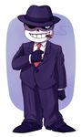  animated_skeleton bone cigar clothed clothing gloves male necktie not_furry sans_(undertale) skeleton suit undead undermafia undermafiaz undertale video_games 