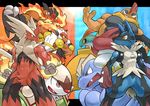  anthro blaziken chesnaught emboar hawlucha infernape lucario machoke muscular nintendo pok&eacute;mon scrafty video_games 