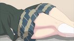  2girls animated animated_gif head_out_of_frame legs multiple_girls plaid_skirt sakura_trick school_uniform sonoda_yuu takayama_haruka thighs 