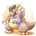  claws kangaskhan mega_evolution mega_kangaskhan mother_and_child nintendo pok&eacute;mon pouch red_eyes video_games 