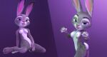  2021 3_toes 3d_(artwork) 4_fingers anthro breasts butt digital_media_(artwork) dipstick_ears disney feet female fever-dreamer fingering fingering_self fingers fur hi_res judy_hopps kneeling lagomorph leporid looking_at_viewer looking_back mammal masturbation multicolored_body multicolored_ears multicolored_fur nipples nude purple_background purple_eyes rabbit scut_tail short_tail simple_background small_breasts solo toes tongue tongue_out two_tone_body two_tone_fur vaginal vaginal_fingering vaginal_masturbation widescreen zootopia 