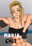  boxing_ring fighting fingerless_gloves gloves muscle ryona 