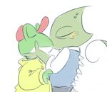  amphibian anthro cammilua chameleon clothed clothing duo eyes_closed hat kissing leon_lowalski lizard male male/male nintendo reptile scalie simple_background slippy_toad star_fox toad video_games white_background 