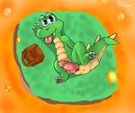  anthro croc croc:_legend_of_the_gobbos crocodile erection geecupcake male penis reptile scalie solo 