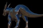  3d_(artwork) anus balls butt dark digital_media_(artwork) dragon erection evalion male metal penis solo 