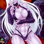  abs avenger_(android) badass castle_of_shadows death_(castlevania) look_at_viewer monster_girl muscle purple_skin sensual sisyphus_(castle_of_shadows) 