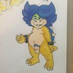  balls barefoot bracelet buckteeth celestial flaccid front_view jewelry koopa koopaling looking_at_viewer ludwig_von_koopa male mario_bros marker_(artwork) moobs multiple_images navel nintendo nipples nude penis pinup plantigrade pose pubes scalie semi-anthro slightly_chubby solo spikes standing teeth traditional_media_(artwork) video_games 