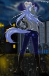  anthro breasts butt canine clothed clothing female invalid_tag kingdom_hearts mammal outside pretty_cure public_nudity raining square_enix topless video_games wolf wolfrun 