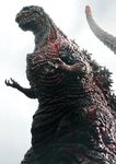  dinosaur epic from_below giant glowing godzilla godzilla:_resurgence godzilla_(series) kaiju kaijuu monster mutant no_humans photo scales solo spikes standing toho_(film_company) 