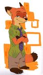  2016 anthro canine clothing digital_media_(artwork) disney duo fox fur male mammal nick_wilde zootopia 温香 
