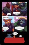  bovine buckwulf_(artist) buffalo canine chief_bogo clothing comic dialogue disney fox male male/male mammal nick_wilde relationship zootopia 