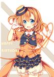  1girl blue_eyes blush female gloves happy hat heart high_resolution highres kousaka_honoka love_live!_school_idol_project short_hair shorts side_ponytail skirt tsukimi tsukimi_/_?? 