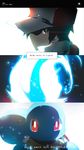  commentary english gen_1_pokemon highres looking_back pixelated pixiv_red poke_ball pokemon pokemon_(creature) pokemon_(game) pokemon_rgby red_(pokemon) red_(pokemon_rgby) red_eyes squirtle tom_skender 