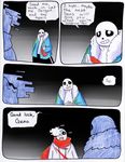 aftertale animated_skeleton blood bone clothed clothing comic dialogue english_text geno_sans_(aftertale)_(character) loverofpiggies male mammal not_furry sans_(undertale) scarf skeleton text undead undertale video_games wounded 