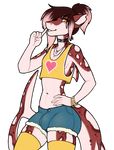  alpha_channel anthro bulge clothed clothing crossdressing fish girly hair hair_over_eye jewelry looking_at_viewer male marine necklace porin shark simple_background smile solo teeth transparent_background 