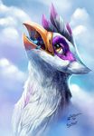  2016 avian beak cloud duo equine feathers female feral friendship_is_magic gilda_(mlp) gryphon hi_res macro mammal micro my_little_pony outside pegasus ponythroat rainbow_dash_(mlp) saliva vore wings 