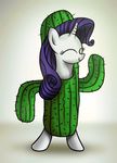  2012 animated cactus costume dancing dori-to equine eyes_closed female feral friendship_is_magic fur hair horn mammal my_little_pony purple_hair rarity_(mlp) simple_background smile solo unicorn white_background white_fur 