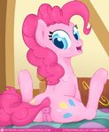  2016 anatomically_correct anatomically_correct_pussy animal_genitalia animal_pussy anus butt cutie_mark earth_pony equine equine_pussy female feral friendship_is_magic hair horse inside long_hair mammal my_little_pony open_mouth patreon pink_hair pinkie_pie_(mlp) pony pussy sitting solo stradivarius 