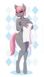  anthro big_breasts breasts cutie_mark ear_piercing earth_pony equine female friendship_is_magic half-closed_eyes horse looking_at_viewer mammal my_little_pony nude piercing pony prim_hemline_(mlp) re-sublimity-kun simple_background smile solo towel 