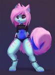  canine clothing collar dog female husky invalid_color kolae looking_at_viewer mammal panties solo spiked_collar underwear 
