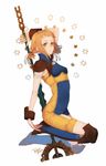  bad_id bad_pixiv_id blonde_hair blue_eyes braid breasts final_fantasy final_fantasy_xii long_hair penelo small_breasts solo taiyaki_gohan twin_braids twintails 