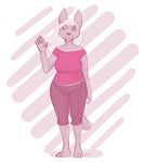  2016 anthro barefoot canine clothed clothing dog female looking_at_viewer mammal rml smile solo standing 