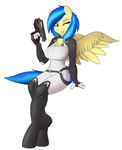  absurd_res anthro bodysuit booponies boots clothing cosplay equine fan_character footwear friendship_is_magic gun hi_res horse mammal mass_effect miranda_lawson my_little_pony pony ranged_weapon silvia_windmane skinsuit tight_clothing video_games weapon 