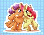  2016 apple_bloom_(mlp) cutie_mark duo equine female friendship_is_magic horse inuhoshi-to-darkpen male mammal my_little_pony pony tender_taps_(mlp) 